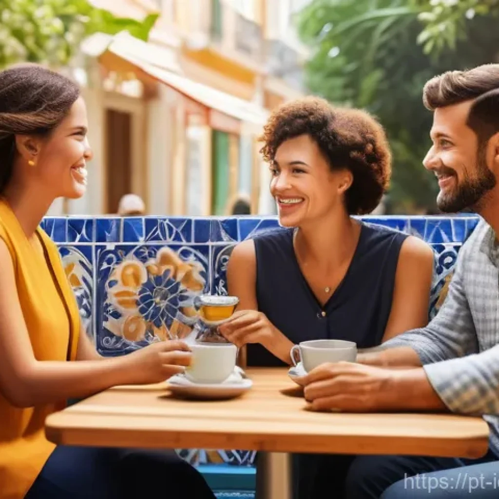 국제커뮤니케이션 전공 필수 과목 - A vibrant, photo-realistic scene featuring a diverse group of adults, dressed in modern, stylish, an...