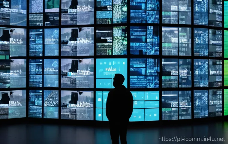 국제커뮤니케이션 전공 필수 과목 - A visually striking, high-tech, and professional image of an individual, dressed in smart business c...