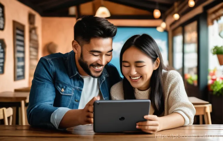 국제커뮤니케이션 소프트웨어 툴 - **Prompt:** An individual, appearing to be in their late 20s to early 30s, is interacting with an ad...