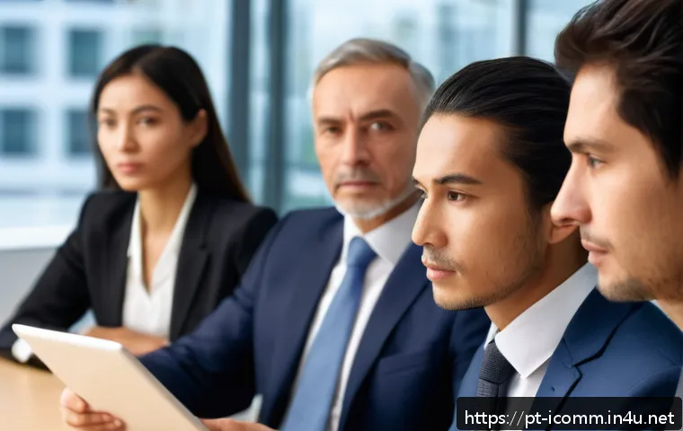 국제커뮤니케이션 실습 과제 - A professional international business meeting scene showing diverse participants from Latin America,...